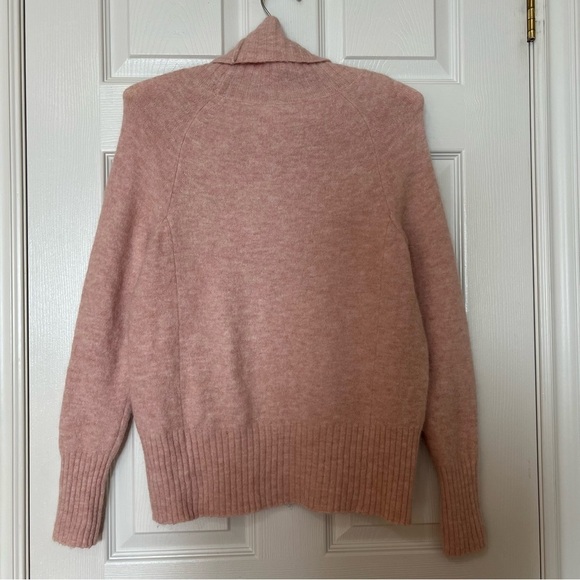 Aritzia Babaton Plutarch Pink Turtleneck Knit Alpaca Wool Sweater - Sz XS - Picture 7 of 15